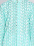 Vastramay Green Pure Cotton Chikankari Siblings Set